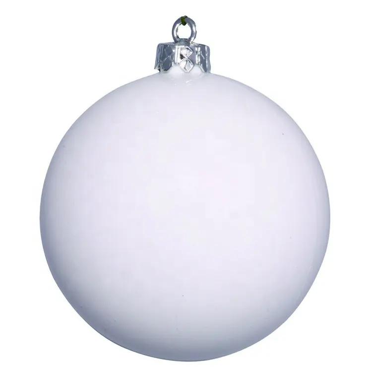 Bola branca personalizada diy, enfeites de esfera branca decorativa