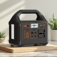 Alimentation d'urgence 200W 220V/110V Générateur solaire portable avec lumière LED et ports USB
