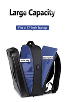 Sacs à dos pour ordinateur portable en ABS rigide de haute qualité pour hommes, imperméables, décontractés et tendance, avec port de chargement USB, vente en gros