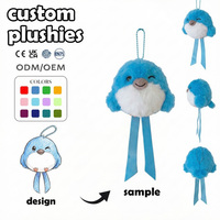 Poupée en peluche personnalisée, porte-clés fille à double queue ultra-réaliste, ornements suspendus pour boutique de bubble tea, jouets en peluche sur mesure