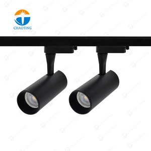 Hệ Thống Chiếu Sáng Đường Ray Nhôm Giá Rẻ Trần Siêu Thị Màu Trắng Đen Gu10 Đèn Rọi Đèn <span class=keywords><strong>Led</strong></span> Thương Mại Trong Nhà - Product Image 1