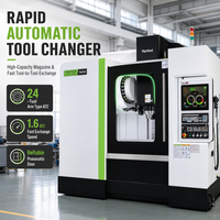 Hartford Vertical CNC Machining Center 1100 X 600 X 650 mm Travel BT40 Spindle Kontrol Mitsubishi Pemesinan Logam