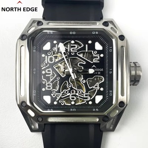 NORTH EDGE SPACE X New <b>Mechanical</b> <b>Watches</b> for Business Men ST2551 Automatic <b>Watch</b> Luxury Skeleton Silicone 10Bar - Product Image 2