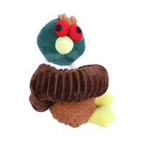 Jouet en peluche couineur pour chien, forme allongée, avec balle de tennis à l'intérieur, vente en gros usine