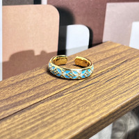 Multi Styles Vintage Enamel Bagues pour femmes Couleur Mixte Bague d'anniversaire de mariage