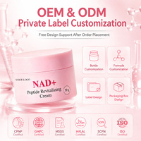 Crème revitalisante Private Label NAD Plus avec complexe de 13 peptides, crème anti-affaissement et raffermissante pour le visage, le cou et le corps, soin de la peau OEM