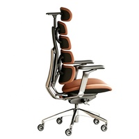 Chaise de direction ergonomique haut de gamme avec cadre en aluminium, chaise de jeu confortable en similicuir avec soutien lombaire réglable