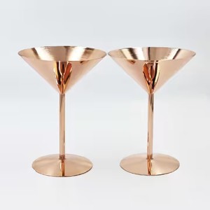 Unbreakable 500ml Stainless Steel Red Wine Goblet Rose Gold Black Silver Large Metal Glass for Italy Big Whale <strong>Linkwood</strong> - Product Image 3