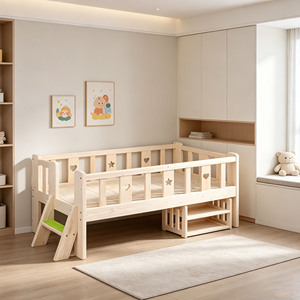 Wood Toddler <b>Frame</b> <b>Beds</b> Adorable Children's Bedroom Furniture <b>Bed</b> for Kids Modern <b>bed</b> edge guard for kids - Product Image 2
