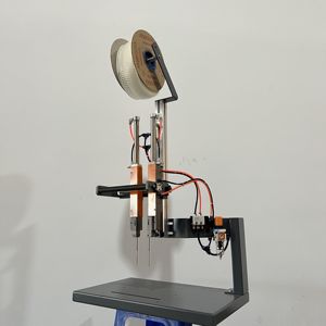 Nouvelle machine de fixation élastique de vêtement pneumatique semi-automatique avec emballage emballage en bois de fixation de goupille élastique - Product Image 5