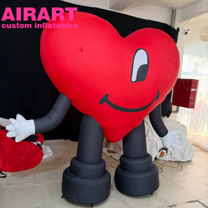 Muñeco Inflable con Forma de Corazón de Dibujos Animados para Decoración Navideña - Product Image 3