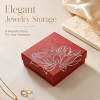 Boîte d'emballage pour bijoux en papier artistique personnalisée avec impression offset et logo, boîte cadeau rigide pour bagues, boucles d'oreilles, colliers, bracelets