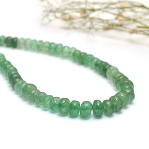 Cuentas Redondas Lisas de Cuarzo Fresa AAA+ de 5mm-7mm, Cuarzo Verde Natural, Piedra Semipreciosa, Cuentas Sueltas Cortadas a Mano para Joyería - Product Image 1