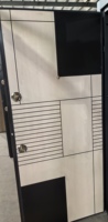 Porte principale de maison moderne personnalisée, élégante, simple et robuste, étanche, extérieure, porte de la Russie