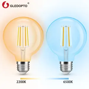 GL-B-004P Gledopto G95 ampoule à Filament intelligent, Ambiance blanche chaude à froide, blanc réglable, Filament ZigBee E27 Globe