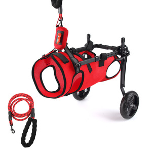 Silla de Ruedas Plegable para Mascotas, Ajustable para Perros, Tallas XXS, XS, S, M, L, con Chaleco de Malla y 2 Ruedas, Carrito de Movilidad para Parálisis de Extremidades Traseras - Product Image 3