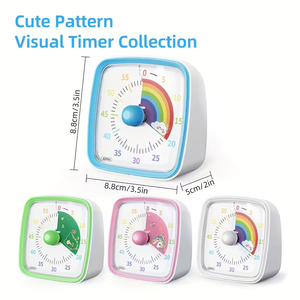Mayorista Temporizador <span class=keywords><strong>Visual</strong></span> para Niños Estudiantes de Escuela Primaria Multifuncional Mini Plástico Impermeable Dial Control Táctil Temporizador - Product Image 2