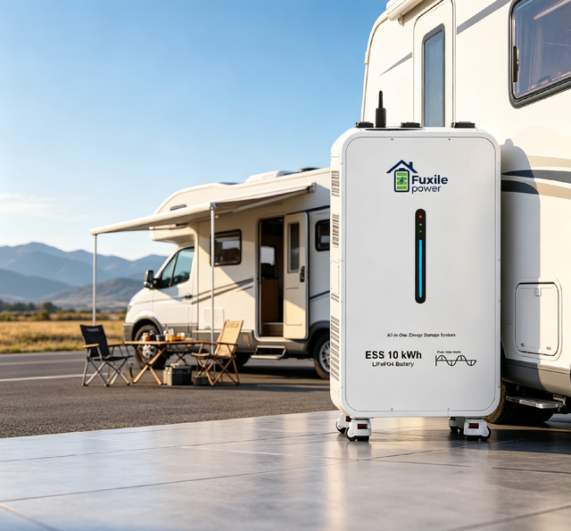 All-in-One 10kWh 51.2V LiFePO4 Energy Storage System 6200W Solar Battery with Built-In Inverter for Home Backup Power