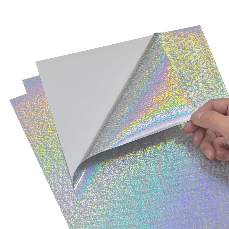 Water-proof Vinyl Adhesive A3 A4 A5 Glossy Matte Inkjet Printer Laser Printer PVC A4 Inkjet Holographic Sticker Paper