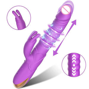 Beliebtes Produkt Leistungsstarke Vibration Weibliche Masturbation 2-in-1 Frauen Sexspielzeug Rabbit Vibratoren - Product Image 1