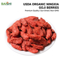 Baies de Goji biologiques de Ningxia, séchées de qualité supérieure, pour la préparation de thés, de boissons et d'aliments sains
