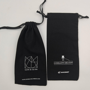 Pochette à bijoux octogonale en coton écologique, luxueuse, anti-poussière, avec cordon de serrage, personnalisable, recyclable, pour promotion - Product Image 6