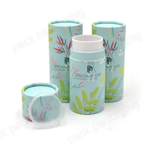 Wholesale Eco Friendly 50g Empty Round Cardboard Roll on Deodorant Stick Container Twist Up Paper Tube