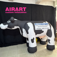 Costume de vache à lait gonflable de mascotte de défilé de marche d'activité extérieure, costume gonflable de vache à vendre