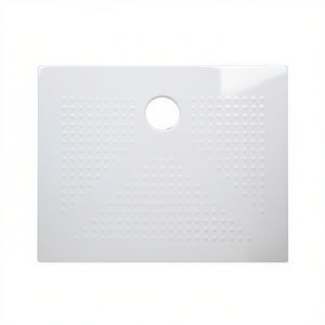 Receveur de douche rectangulaire en céramique blanc brillant 70 x 90 cm H3.6 - Product Image 2