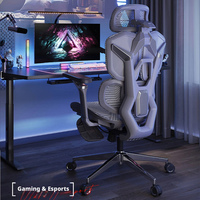 Fauteuil Chameleon 6D personnalisable avec logo - Chaise de bureau ergonomique pivotante pour jeux sur ordinateur avec repose-pieds
