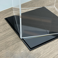 Boîte de présentation anti-poussière en acrylique transparent personnalisée, panneaux de 5 mm pour figurines de collection, assemblage DIY, bureau/vente au détail pour le rangement