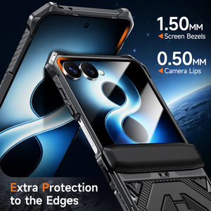 Nueva Funda Magnética Resistente con Protección Total y Soporte Metálico Oculto para <span class=keywords><strong>Samsung</strong></span> <span class=keywords><strong>Z</strong></span> <span class=keywords><strong>Flip</strong></span> 8 7, Funda para Teléfono Plegable - Product Image 6