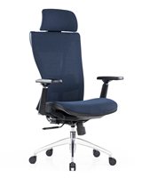 Chaise de bureau de direction ergonomique de luxe, confortable, réglable, entièrement en maille, avec dossier haut et pivotante