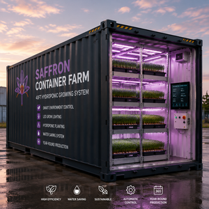 Climate‑Controlled Deployable Indoor Vertical Hydroponic Container Modular Farm Box For All‑Year Commercial Saffron Growing - Product Image 6