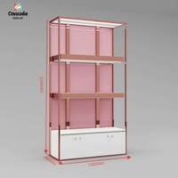 Vitrine de présentation de perruques de luxe écologique avec éclairage LED et écran d'affichage LED |   Vitrine en métal haut de gamme, taille personnalisable pour la vente au détail