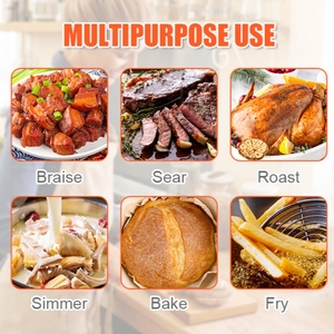 Ustensiles de cuisine en <span class=keywords><strong>fonte</strong></span> <span class=keywords><strong>émaillée</strong></span> 20 ~ 30cm Four hollandais Batterie de cuisine en <span class=keywords><strong>fonte</strong></span> non toxique et antiadhésive Ensemble de four à pain Pot pour soupe et marmites - Product Image 6