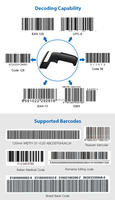 Scanner de codes à barres portable haute Performance CCD 2.4G supermarché entrepôt PC POS lecteur de Code QR portable sans fil