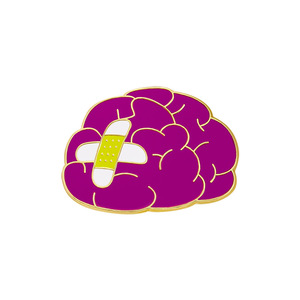 Distintivo di consapevolezza della salute medica del fumetto infermiere medico regalo organo cervello di emergenza aereo medicina <span class=keywords><strong>EMT</strong></span> smalto pin - Product Image 2