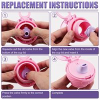 Embout de rechange en silicone pour bouteille d'eau Ello Cooper 18/22/32/40oz, sans BPA, anti-fuite, pièce de rechange pour embout de bouteille d'eau