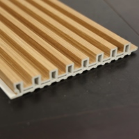 Service OEM ODM, panneau rainuré imperméable en fibre de bambou de 170x18mm à 6 fentes pour revêtement mural