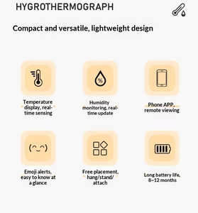 ยานมีสมาร์ทเทอร์โมมิเตอร์และไฮโกรมิเตอร์ M1 เครื่องวัดความชื้นอัจฉริยะในร่ม รองรับแอป <span class=keywords><strong>Mi</strong></span> Home - Product Image 3