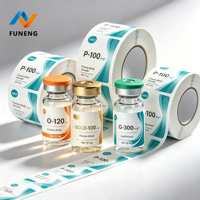 Étiquettes personnalisées pour compléments alimentaires, étiquettes imperméables, résistantes à l'huile, étiquettes pour flacons de 3 ml, autocollants résistants aux basses températures
