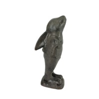 Figura de Conejo de Hierro Fundido, Estatua de Conejo Vertical de Metal Vintage, Decoración de Escritorio, Adorno Decorativo
