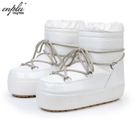 Bottes d'hiver pour femmes, mi-mollet, imperméables, antidérapantes, pour le ski, durables, pour l'extérieur en hiver