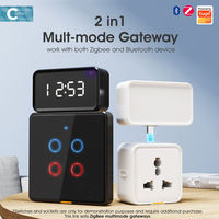 Hub Inalámbrico Tipo-C con Pantalla de Tiempo, ZigBee, Bluetooth Mesh, Smart Life, Tuya, Zigbee Gateway, Compatible con Alexa y Google Home