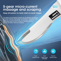 Appareil chauffant portable Gua Sha avec micro-courant à 5 niveaux pour soulager les douleurs au cou, aux épaules et au dos, et pour les soins bien-être du corps