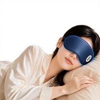 Masque oculaire pliable chaud et froid, soigneusement sélectionné, pour le soin des yeux, avec batterie intégrée et fonction de massage oculaire.