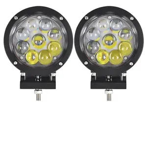 Luz LED de trabajo para coche, lámpara de inundación de 45W para coche, SUV, camión, Barco, 12V, 24V, 45W, lámpara de trabajo, faros de coche