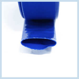 Tuyau à plat en PVC souple bleu personnalisé pour le service de traitement d'irrigation des terres agricoles comprend la coupe - Product Image 3