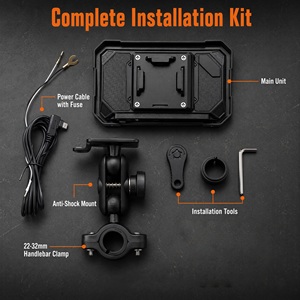 Bestsonic Pantalla Inteligente CarPlay de 5 Pulgadas Compatible con Todas las Motocicletas, <span class=keywords><strong>Antirrobo</strong></span>, Fácil Instalación en 60 Segundos, <span class=keywords><strong>Sistema</strong></span> de Navegación - Product Image 5